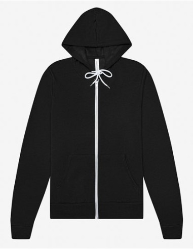 CAN-3739-Unisex Poly-Cotton Fleece Full-Zip Hoodie